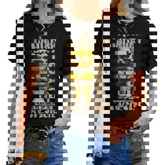 46歳 1980年1月 テディベア 46歳 誕生日 男性 女性 レディースTシャツ - Kawaiitshirt