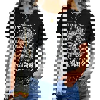 50 Years Old It's My Birthday 50Th Birthday Women Women T-shirt | Mazezy