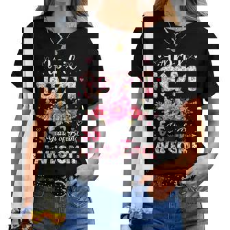 55歳 1971年4月 花柄 55歳 誕生日 男性 女性 レディースTシャツ - Kawaiitshirt