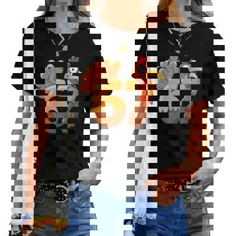 67 Thanksgiving Six Seven Turkey Thanksgiving Women T-shirt | Mazezy