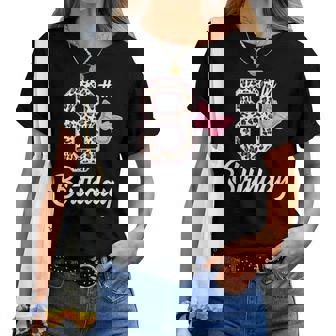 8 Geburtstag 8 Jahre Altes Mädchen Leopardchmetterling Alter 8 T-shirt Frauen - Geschenkecke