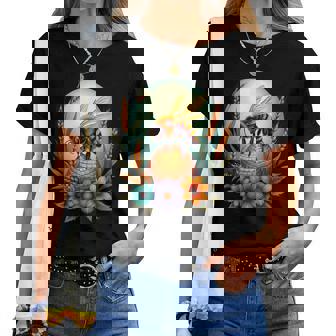 Abeille D'abeilleur Ruche Avec Fleurs Nature Florale T-shirt femme - Cadeauxyz