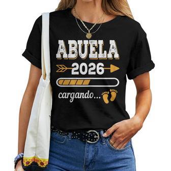 Abuela 2026 Cargando Futura Abuela Nacimiento Nieto Nieta Camiseta de mujer - Regaloses