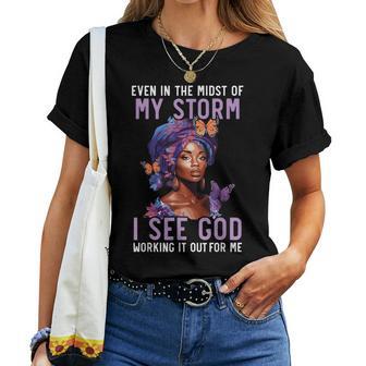 African Christian Afro American Black Pride Christianity Women T-shirt - Thegiftio UK