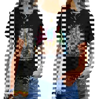 Armadillo Woman Colorful Watercolor Armadillo Women T-shirt | Mazezy