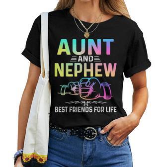 Aunt And Nephew Best Friends For Life Matching Aunt Nephew Women T-shirt - Thegiftio UK