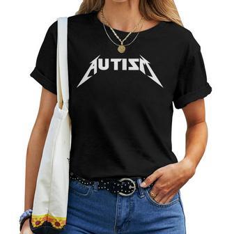 Autismus Rock Inspirierter Meme Metal Rock Für Autistische Männer Frauen T-shirt Frauen - Seseable