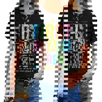 Back To School First Grade Crew On A Whole New Level Women T-shirt | Mazezy