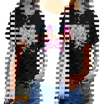 Baseball Mama Drip Ice Cream Baseball Mom Mother's Day Women T-shirt - Thegiftio