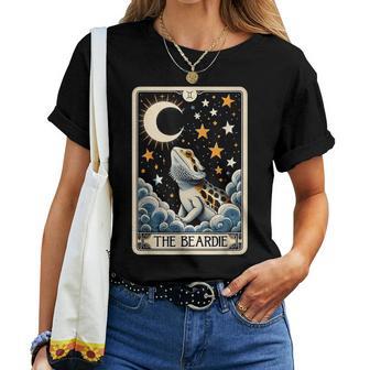Bearded Dragon Tarot Card Beardie Mom Beardie Dad Women Women T-shirt - Thegiftio