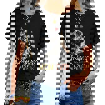 Bestchnauzer Mom Ever Dog Mama 母の日 レディースTシャツ - Kawaiitshirt