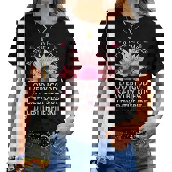 Blessed To Be Baptized Loved By God Sunflower Christian Women T-shirt - Thegiftio