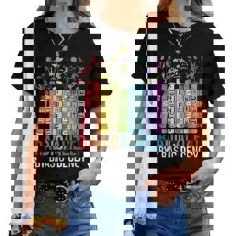 Book Flower Radicalized By Basic Decency Feminist Lgbt Women T-shirt | Seseable FR