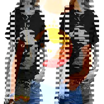 Bruh Sarcastic Cat Kitten Meme Lover Women T-shirt | Mazezy