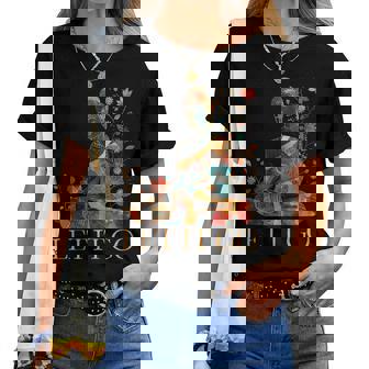 Buda Floral Let It Go Meditación Yoga Budismo Budista In Mangas Camiseta de mujer - Regaloses