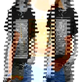 Bunny Ramen Japanese Graphic For Ns Women T-shirt - Thegiftio