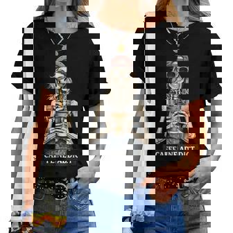 Caffeine Addict Taza De Café Con Diseño De Esqueleto Para Camiseta de mujer - Regaloses