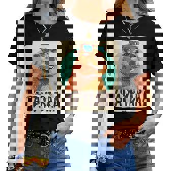 Capibara Dall'aspetto Divertente Con Occhiali Daole Per Ragazzi E Ragazze Maglietta da donna - Novitaregali