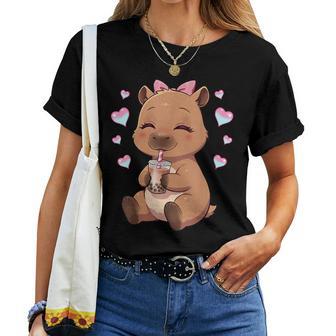 Capybara Girls Capybara Capybara Women T-shirt - Thegiftio UK