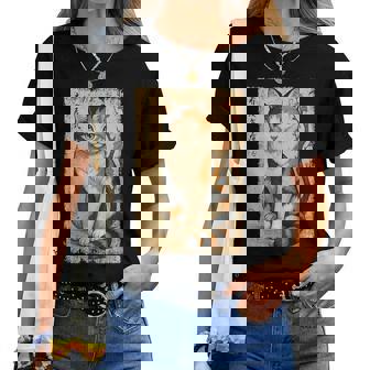 Chat Tricolore Japonais Fleur Japonaise Kanji Zoo Maman Papa T-shirt femme - Cadeauxyz