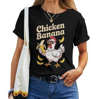 Chicken Banana Meme Lustige Hühnerbanane Im Trend T-shirt Frauen - Geschenkecke