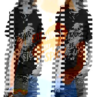 Chicken Wings Wing Hot Cooked Chicken Fast Food Women T-shirt | Mazezy