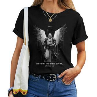 Christian Knight Templar Crusader Warrior Catholic Women Women T-shirt | Mazezy