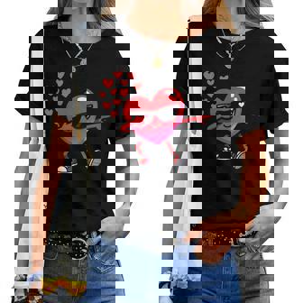 Cool Heart Avec Lunettes Deoleil Pour Laaint-Valentin T-shirt femme - Cadeauxyz