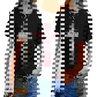 Cool Lion Of Judah Cross Jesús Regalo Para Cristianos Hombres Es Camiseta de mujer - Regaloses