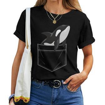 Cool Orca For Killer Whale Ocean Orca Lover Women T-shirt - Thegiftio UK