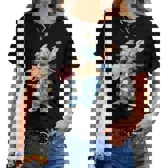 Cooler Hase Osterhase Bunny Kaninchen Kinder Jungen Ostern T-shirt Frauen - Geschenkecke