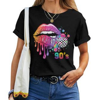 Costume De Carnaval Des Années 90 Lèvres T-shirt femme - Cadeauxyz