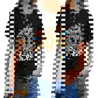 Crew Giraffe Monkey Zoo Trip Zoo Keeper Wildlife Zoo Women T-shirt - Thegiftio