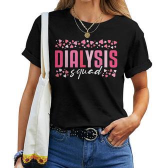 Cute Dialysis Squad Dialysis Nurse Technician Heart Women T-shirt - Thegiftio UK