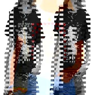 Cute Lamb Lovers For Girls Just A Girl Who Loves Lambs Women T-shirt - Thegiftio