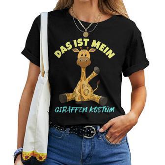 Das Ist Mein Giraffen Kostüm Last Minute Geschenk Damen T-shirt Frauen - Seseable
