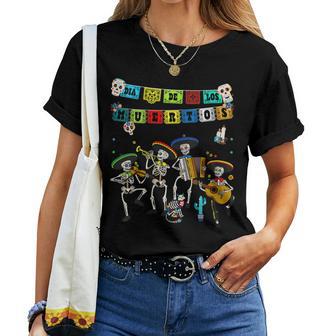 Dia De Los Muertos Papel Picado Calavera De Alfeñique T-shirt femme - Cadeauxyz