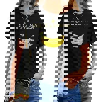 Dolce And Banana ファニーキュートグラフィックデザインバナナtシャツ レディースTシャツ - Kawaiitshirt