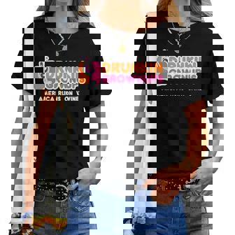 Drunkin Grownups For Wine Lovers America Runs On Wine Women T-shirt | Mazezy