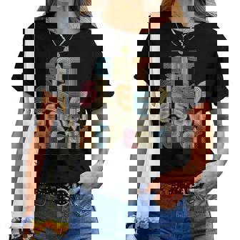 Eatleep Be Edwin Repeat Groovy Retro Edwin レディースTシャツ - Kawaiitshirt