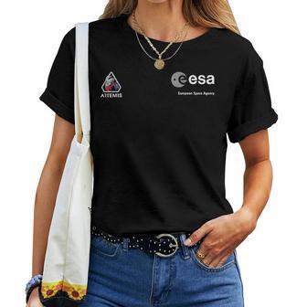 Esa Artemis Ii Mission Patch T-shirt Frauen - Seseable