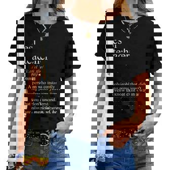 Esl Teacher Dictionary Definition Women Women T-shirt - Thegiftio