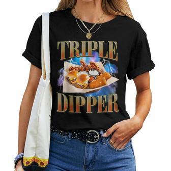 Fast Food Lovers Hamburger Chicken Nugget Foodie Women Women T-shirt | Mazezy
