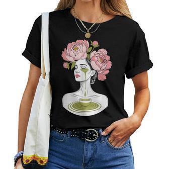 Fleur Thé Matcha Fleurs S T-shirt femme - Cadeauxyz