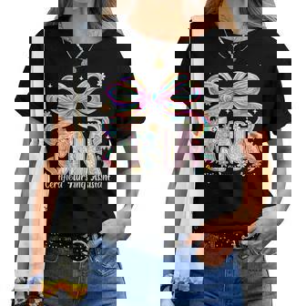 Floral Cna Certified Nursing Assistant Nurse Women Women T-shirt | Seseable FR