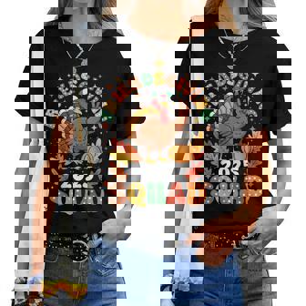 Friends Giving Squad 2025 Pumpkin Fall Turkey Thanksgiving Women T-shirt | Mazezy