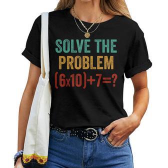 67 Meme Six Seven 6 7 Math Teacher Women Women T-shirt - Thegiftio