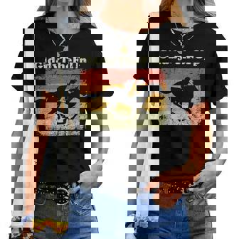 Horse Racing Vintage Giddythefup Derby Horse Race Women T-shirt | Mazezy