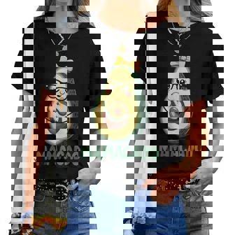 Mamacado Pregnant Avocado Mom Pun レディースTシャツ - Kawaiitshirt