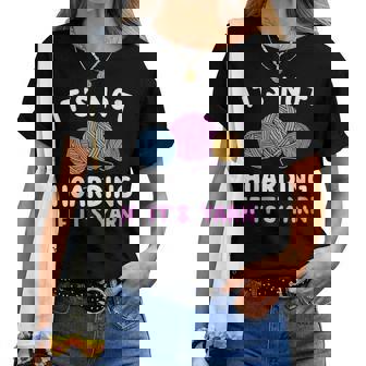 Yarn Crocheting Knitting Crochet Knit Cuello Camiseta de mujer - Regaloses